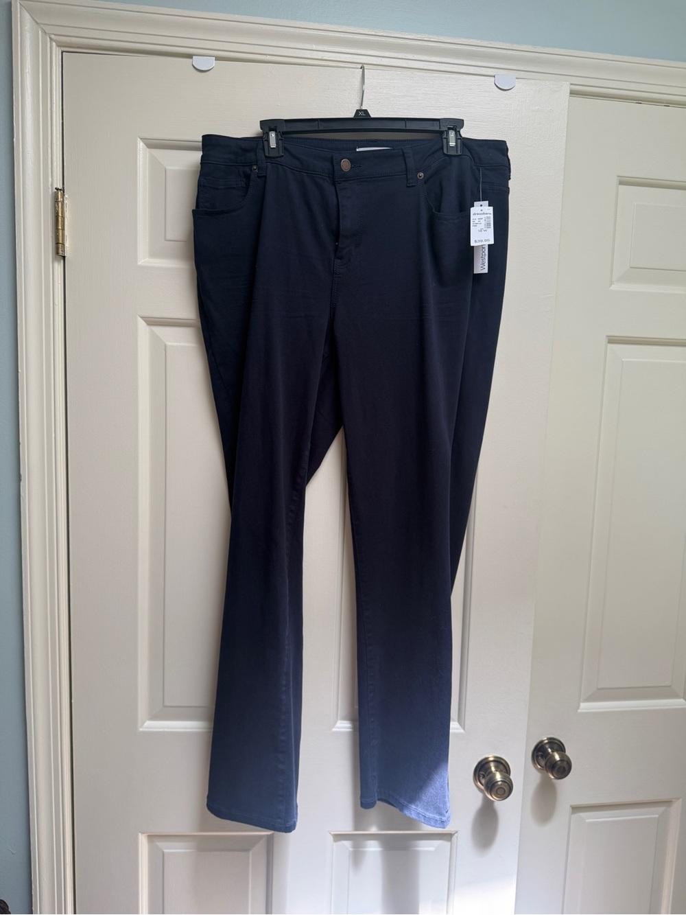 DressBarn Westport Navy Jeans Mid-Rise Straight 16W